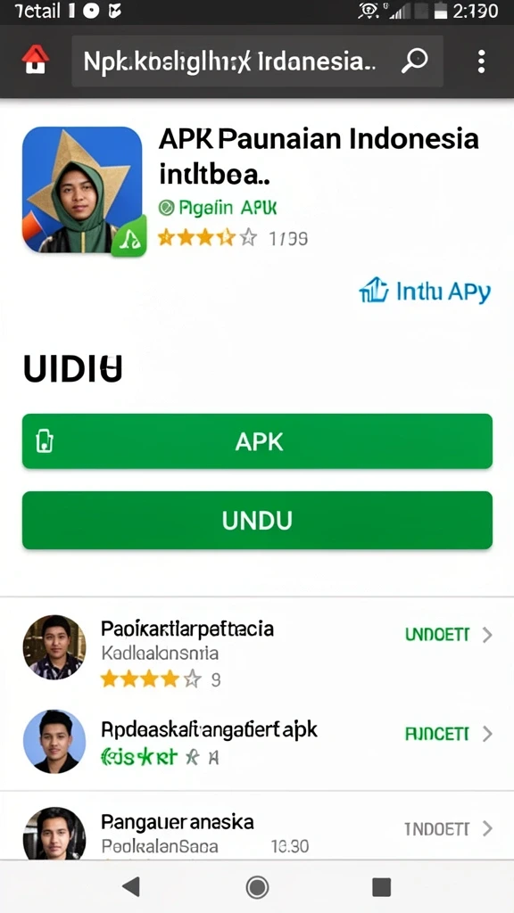 garang4d - Menu antarmuka pengguna yang intuitif dan menarik.