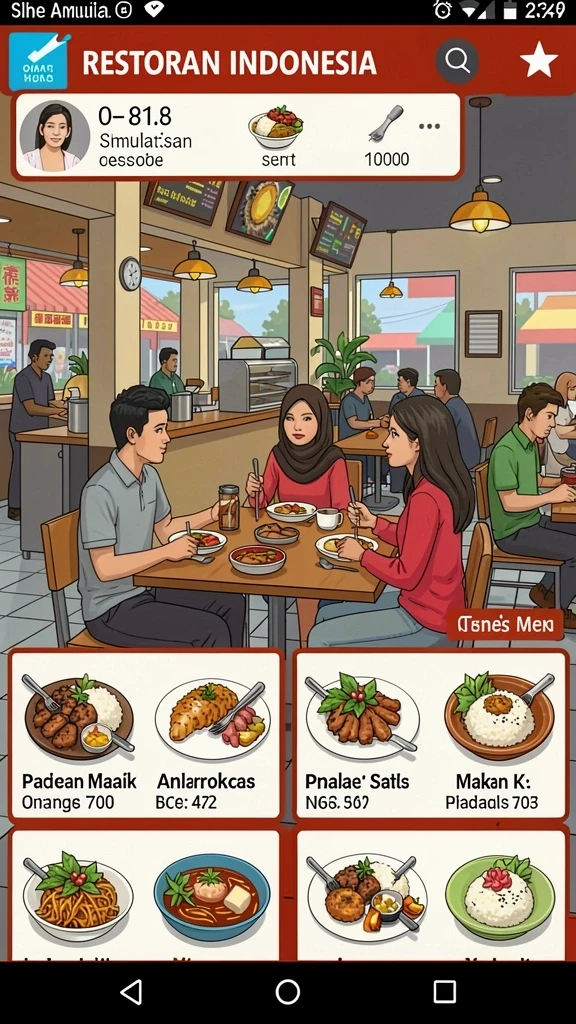 harapjp - Tampilan antarmuka game yang intuitif dan menarik.