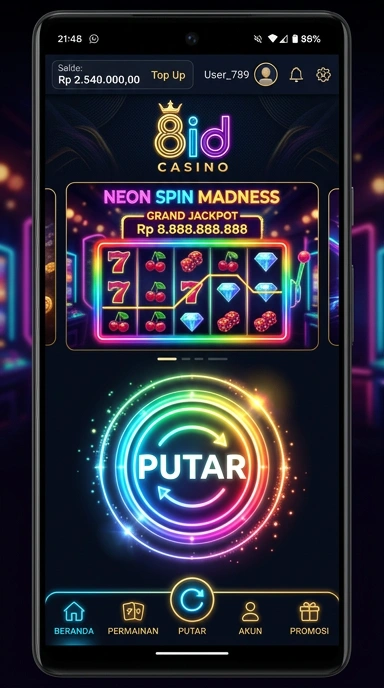 Layar utama 8id — antarmuka bersih setelah instalasi